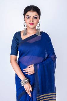 Bengal jute handloom saree