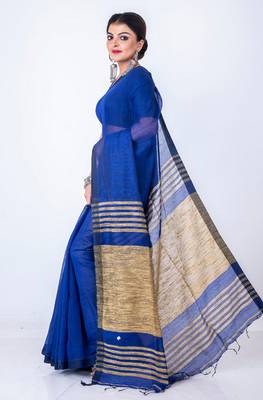 Bengal jute handloom saree 3