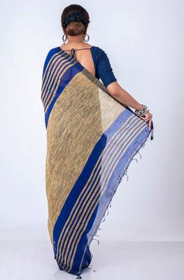 Bengal jute handloom saree 4
