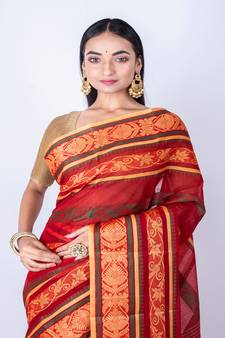 Bengal handloom cotton tant saree