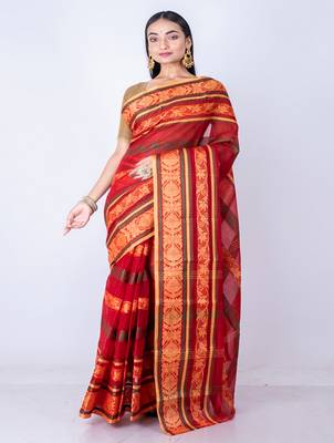 Bengal handloom cotton tant saree 2