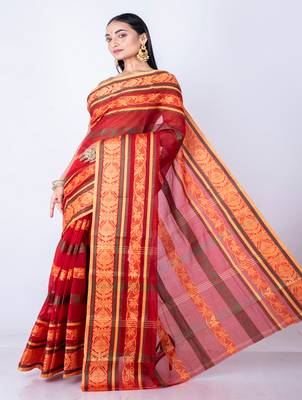 Bengal handloom cotton tant saree 3