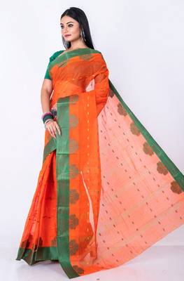Bengal handloom cotton tant saree 3
