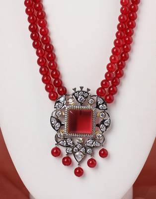 Red onyx necklace-sets 2