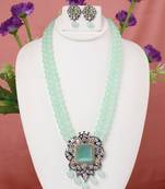 Green onyx necklace-sets