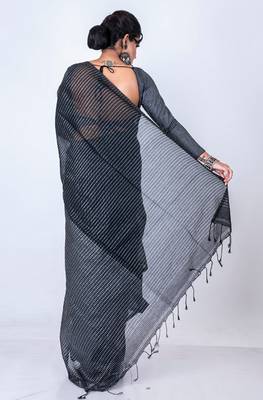 Bengal handloom cotton zari check saree 4