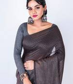 Bengal handloom cotton zari check saree