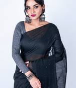 Bengal handloom cotton zari saree