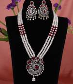 Red onyx necklace-sets