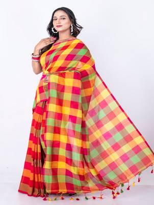 Bengal handloom cotton by cotton saree 3