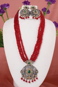 Multicolor onyx necklace-sets