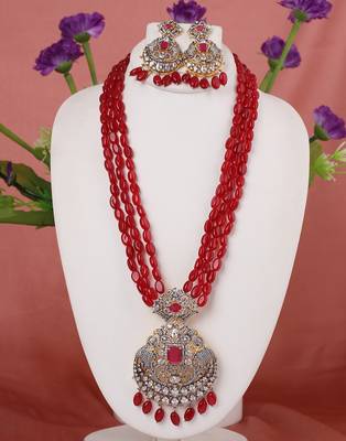 Red onyx necklace-sets 1