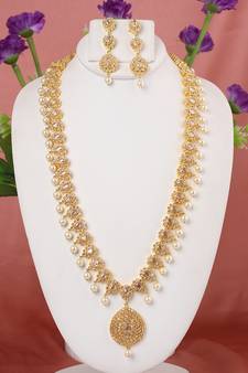White zircon   necklace-sets