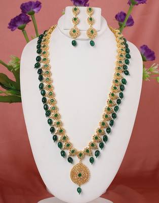 Green zircon   necklace-sets 1