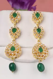 Green zircon   necklace-sets