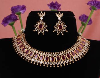 Red zircon   necklace-sets 1