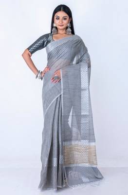 Vanarasi jute cotton zari saree 2