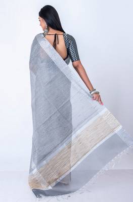Vanarasi jute cotton zari saree 4