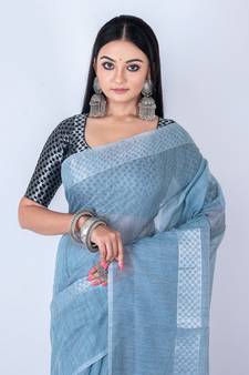 Vanarasi jute cotton zari saree