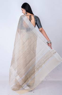 Vanarasi jute cotton zari saree 4