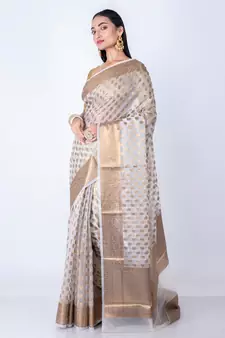 Vanarasi all over zari work saree