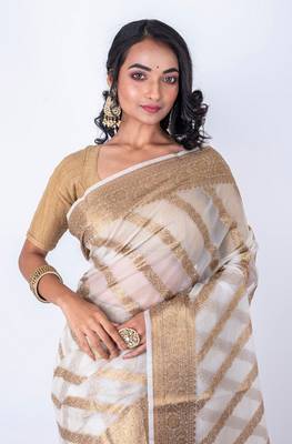 Vanarasi all over zari work saree 1