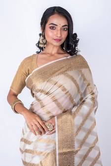Vanarasi all over zari work saree