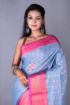 Vanarasi chanderi silk saree