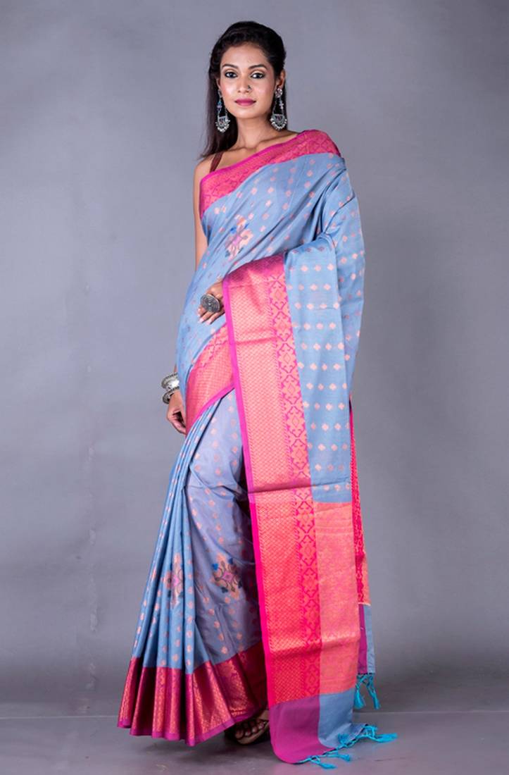 Vanarasi chanderi silk saree