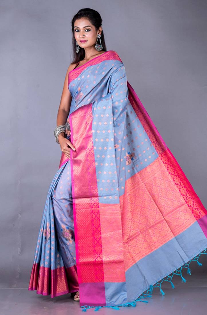 Vanarasi chanderi silk saree