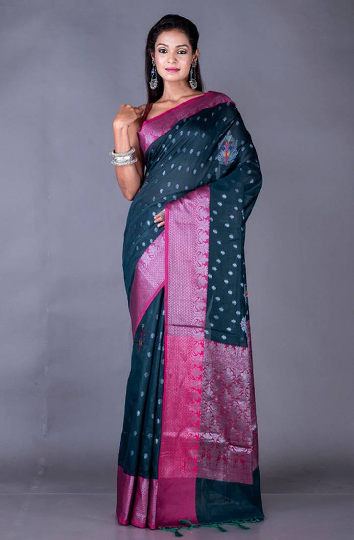 Vanarasi chanderi silk saree