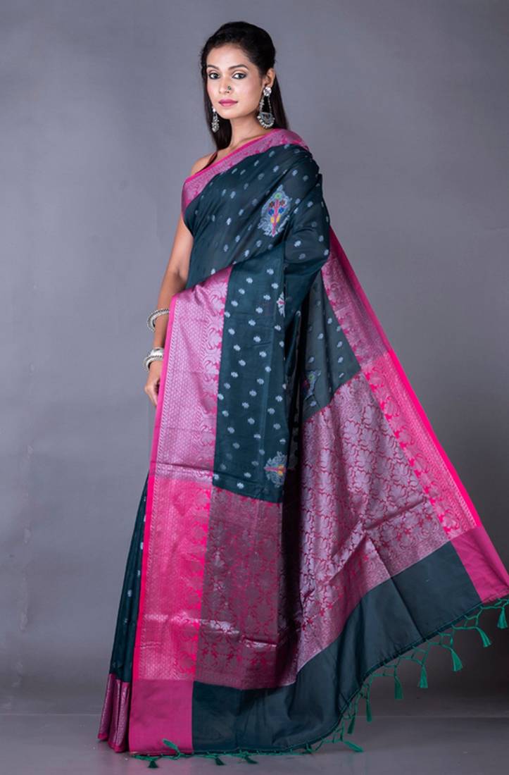 Vanarasi chanderi silk saree