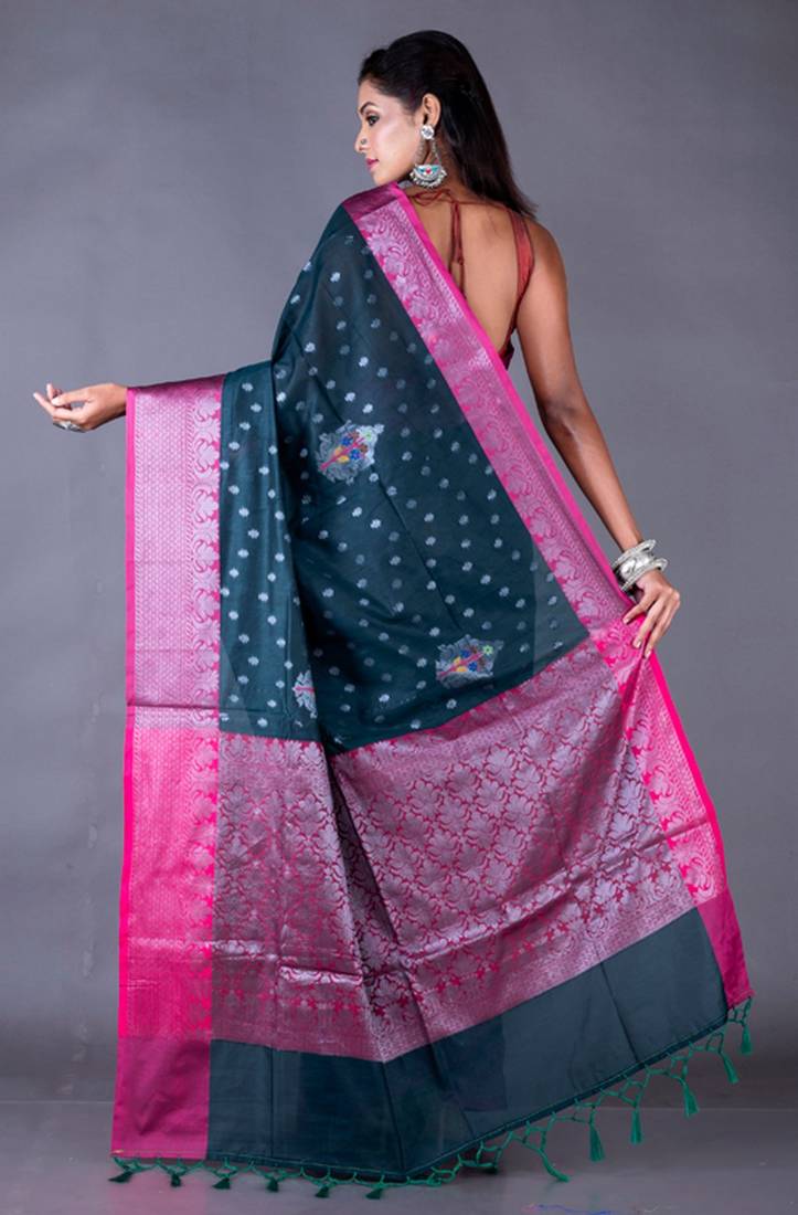 Vanarasi chanderi silk saree