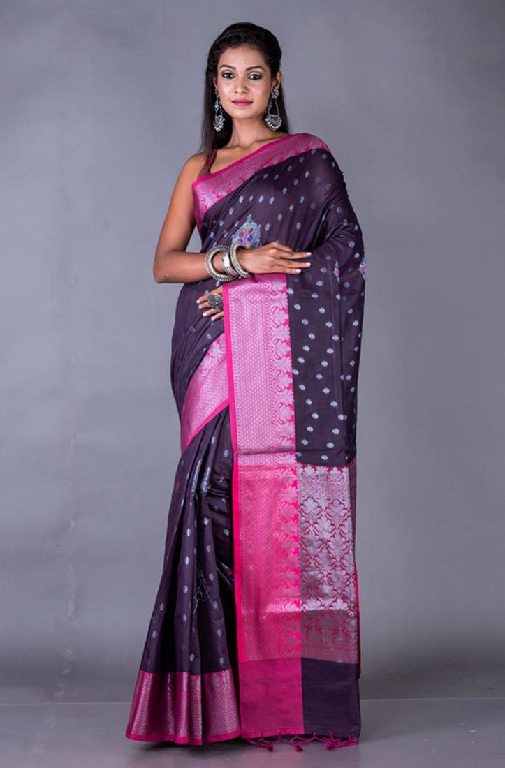 Vanarasi chanderi silk saree