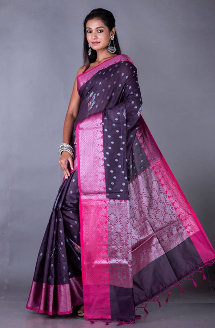 Vanarasi chanderi silk saree