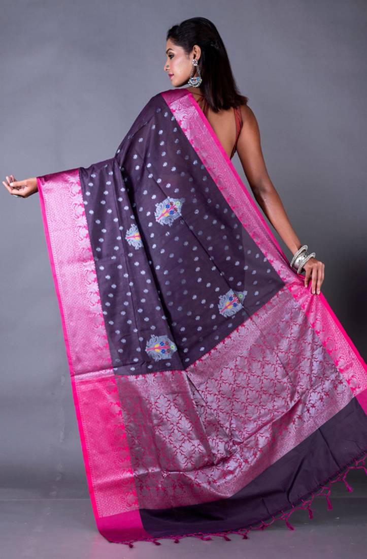 Vanarasi chanderi silk saree