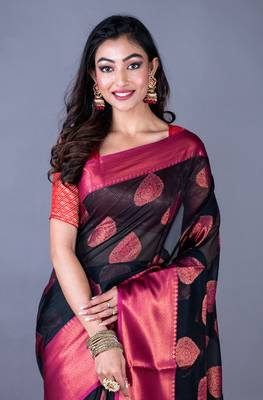 Vanarasi chanderi silk saree 1