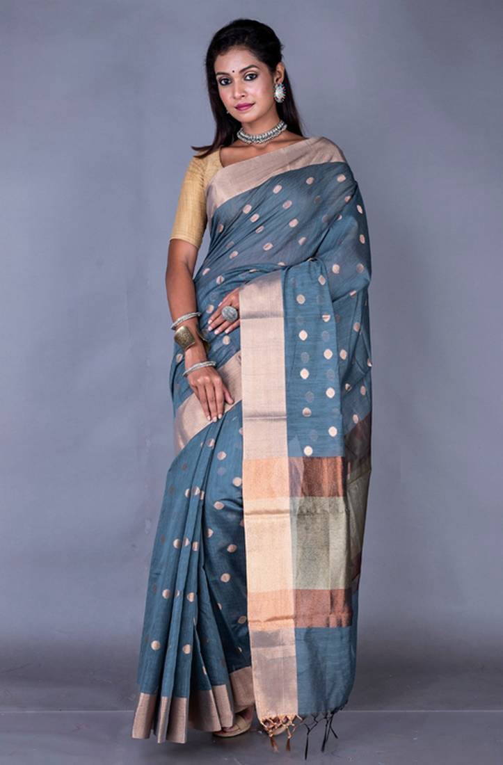 Vanarasi chanderi silk kota saree zari border and pallu