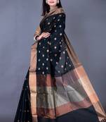 Vanarasi chanderi silk kota saree zari border and pallu