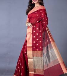 Vanarasi chanderi silk kota saree zari border and pallu