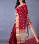 Vanarasi chanderi silk kota saree zari border and pallu