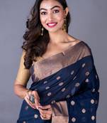 Vanarasi chanderi silk kota saree zari border and pallu