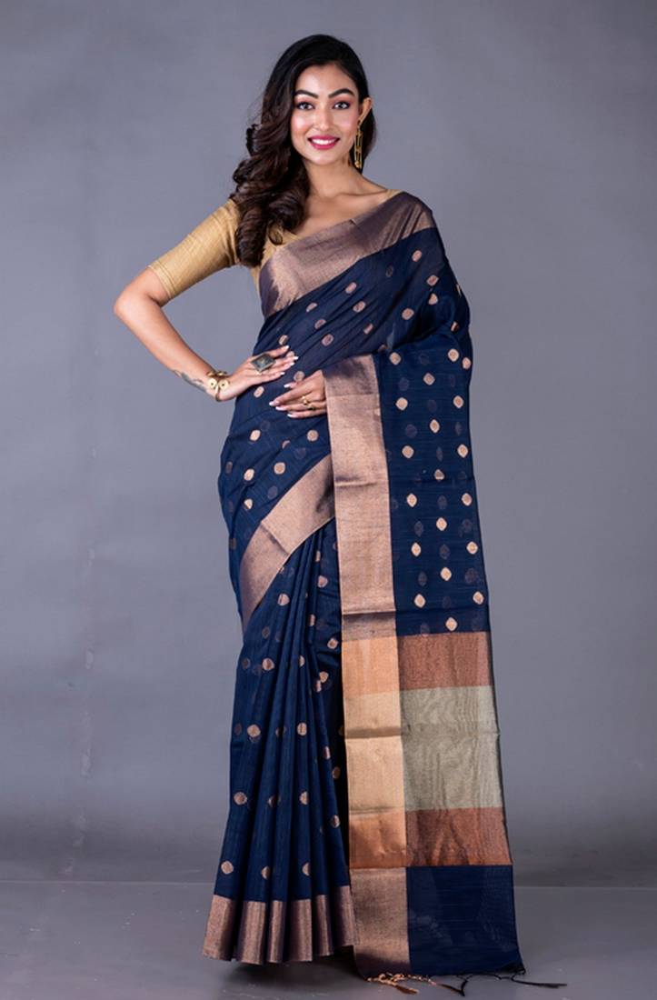 Vanarasi chanderi silk kota saree zari border and pallu