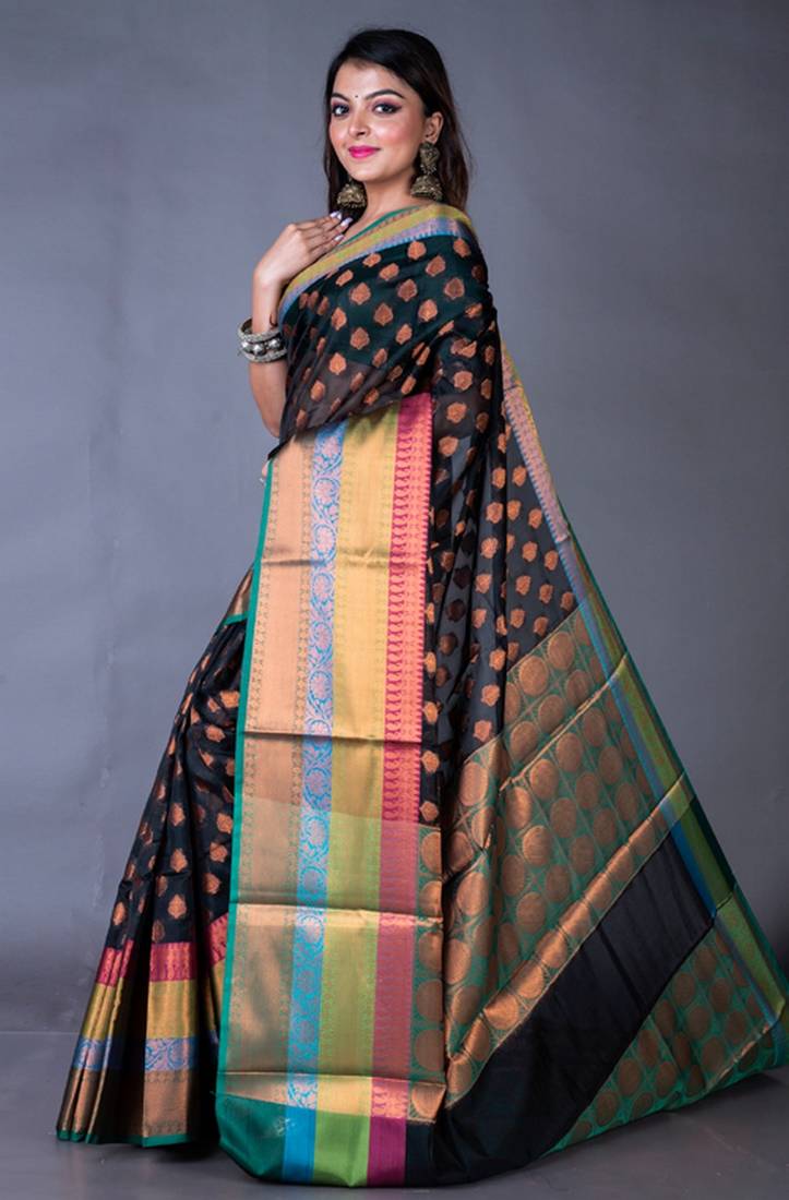 Vanarasi south chanderi heavy border saree