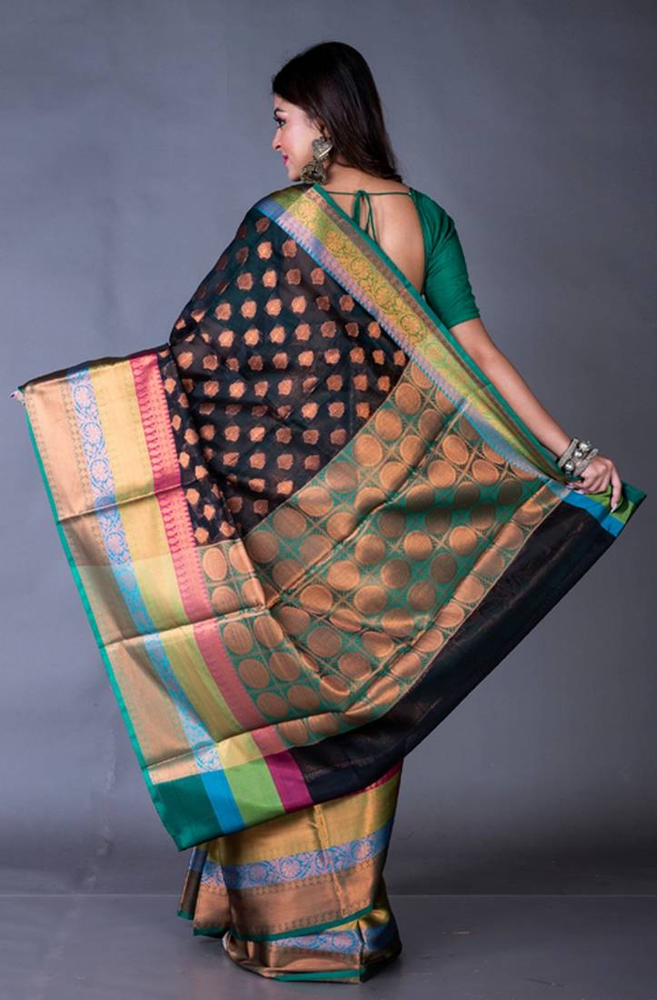 Vanarasi south chanderi heavy border saree