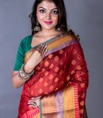 Vanarasi south chanderi heavy border saree