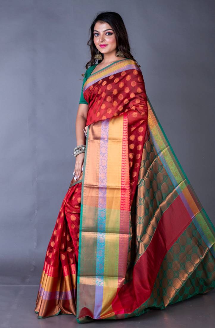 Vanarasi south chanderi heavy border saree