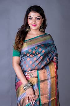 Vanarasi south chanderi heavy border saree