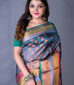 Vanarasi south chanderi heavy border saree