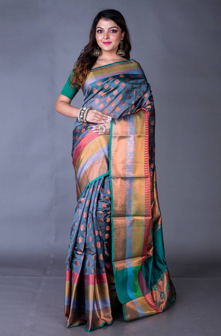 Vanarasi south chanderi heavy border saree